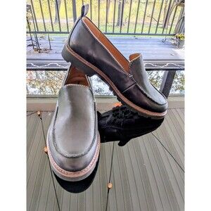 Comfortiva Align Lindee Shoe Womens 10W Black Slip On Loafers Leather Casual NEW
